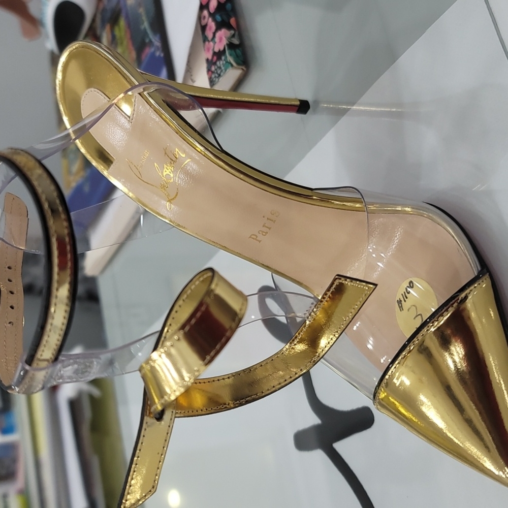 Christian Louboutin Gold Heel